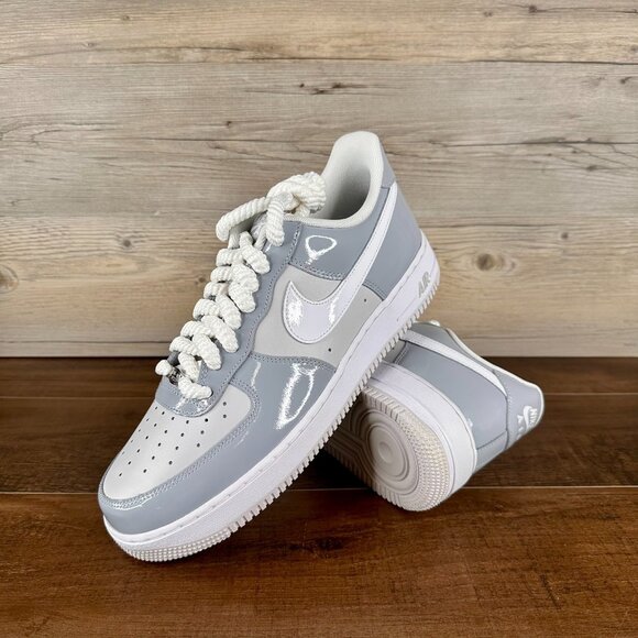Nike Air Force Mens Size Wolf Grey White Vast Grey HV9405
